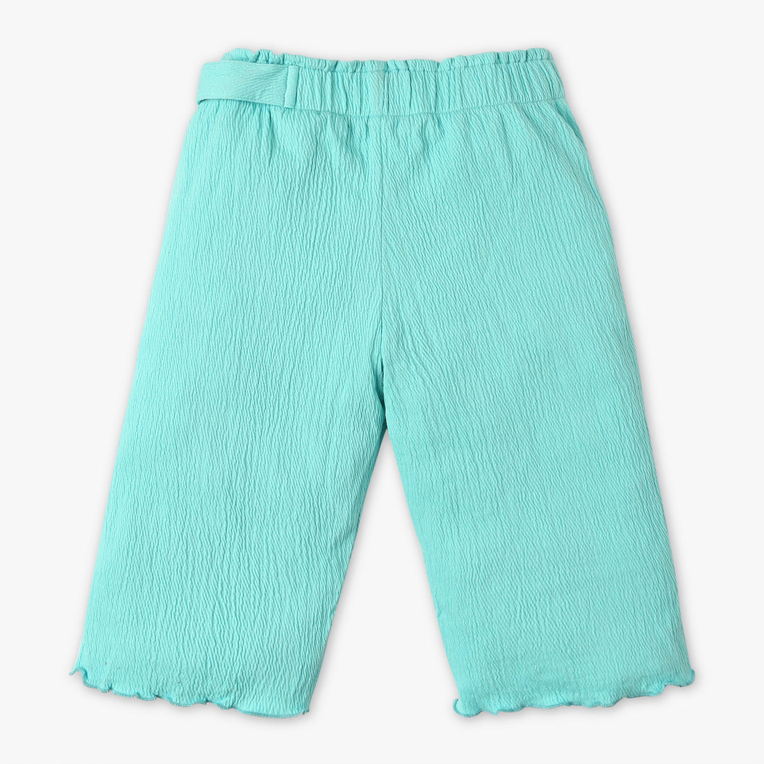 Girls Stylish Culottes With Paper Bag Waistband and Belt