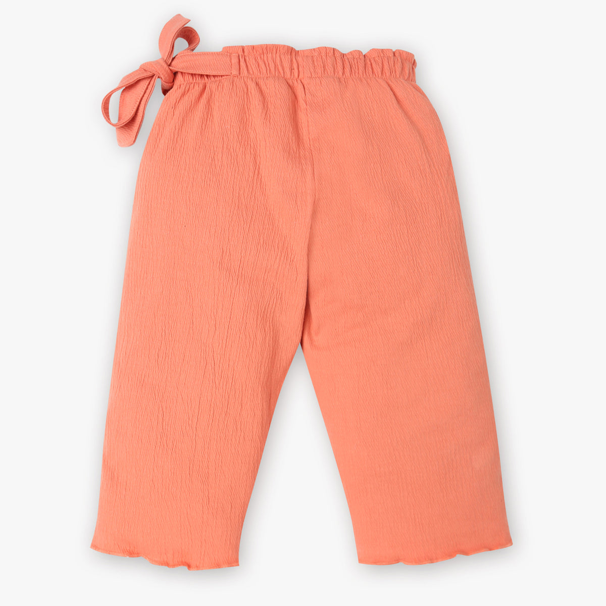 Girls Stylish Culottes With Paper Bag Waistband and Belt