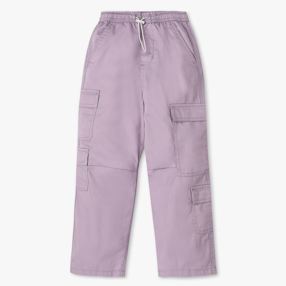 Girls Solid Full Length Joggers