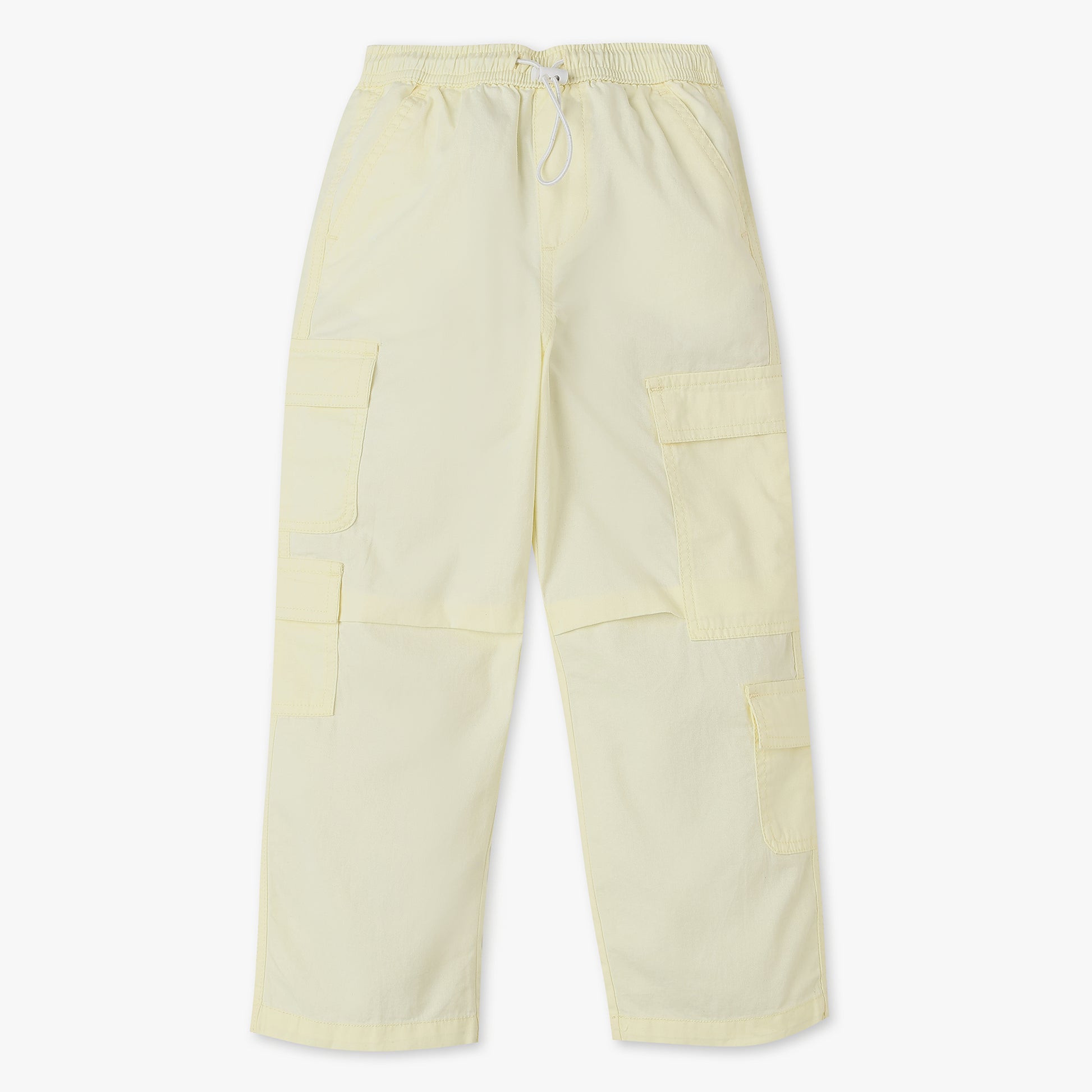 Girls Solid Full Length Joggers