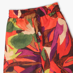 Girls Full Length Fashion Comfort Fit Flower Palazzos