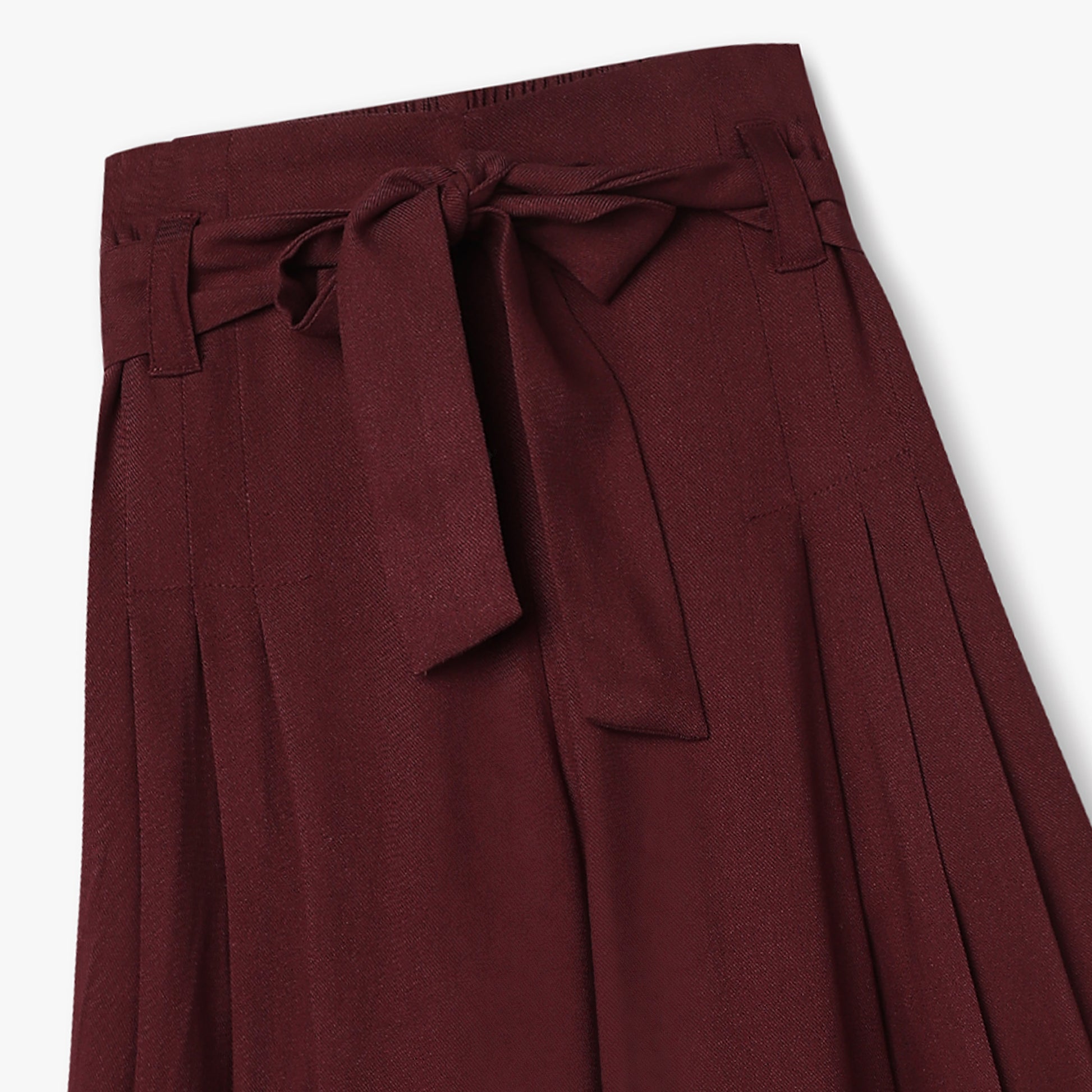 Buy Girls Regular Fit Solid Full Length Mid Rise Palazzos  - Style Union