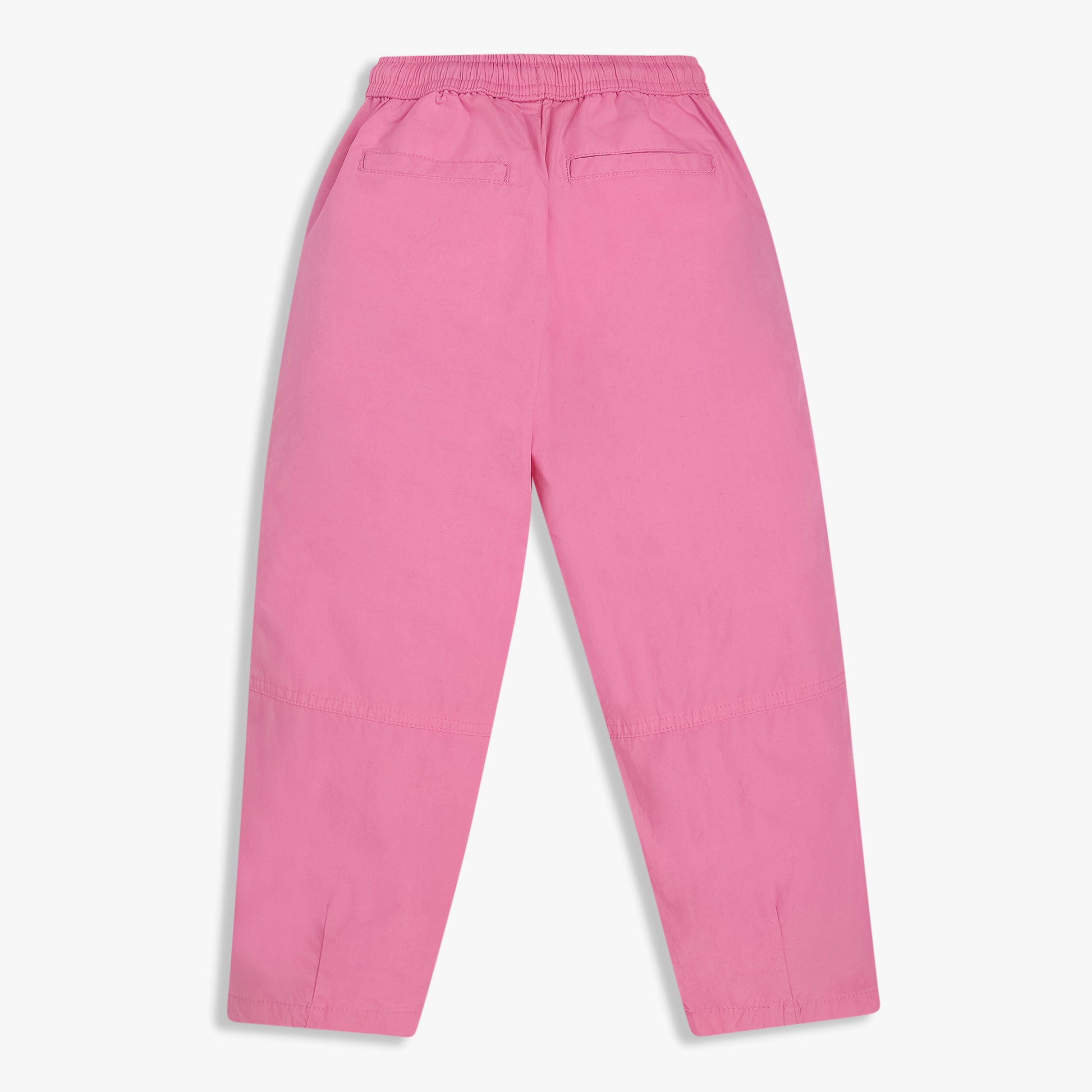 Girls Cotton Solid Joggers