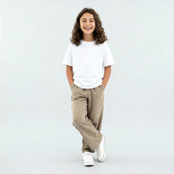 Girls Cotton Solid Palazzos
