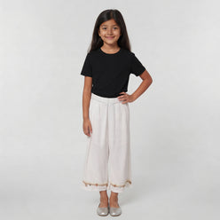 Girls Flared Poplin Pants