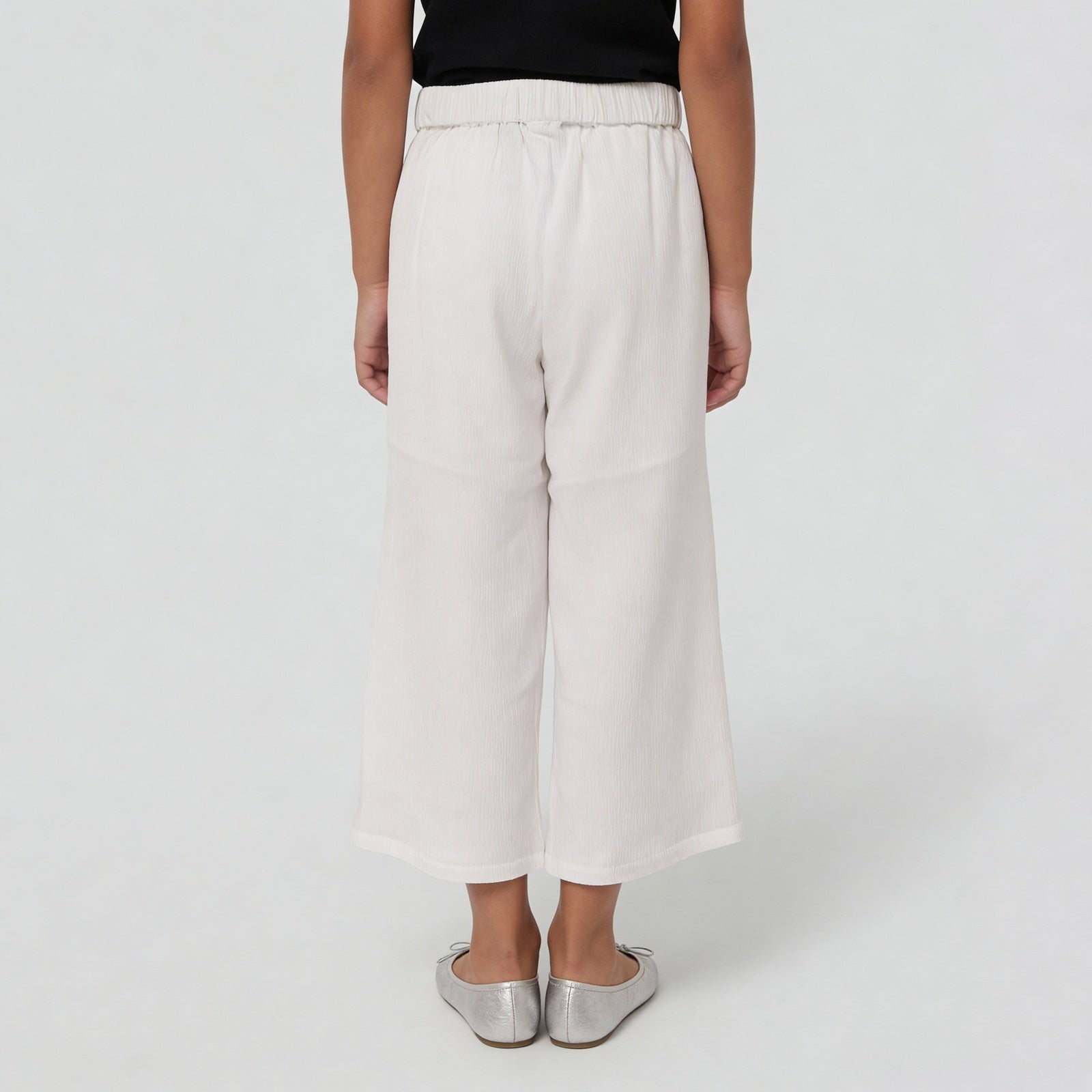 Girls Flared Poplin Pants