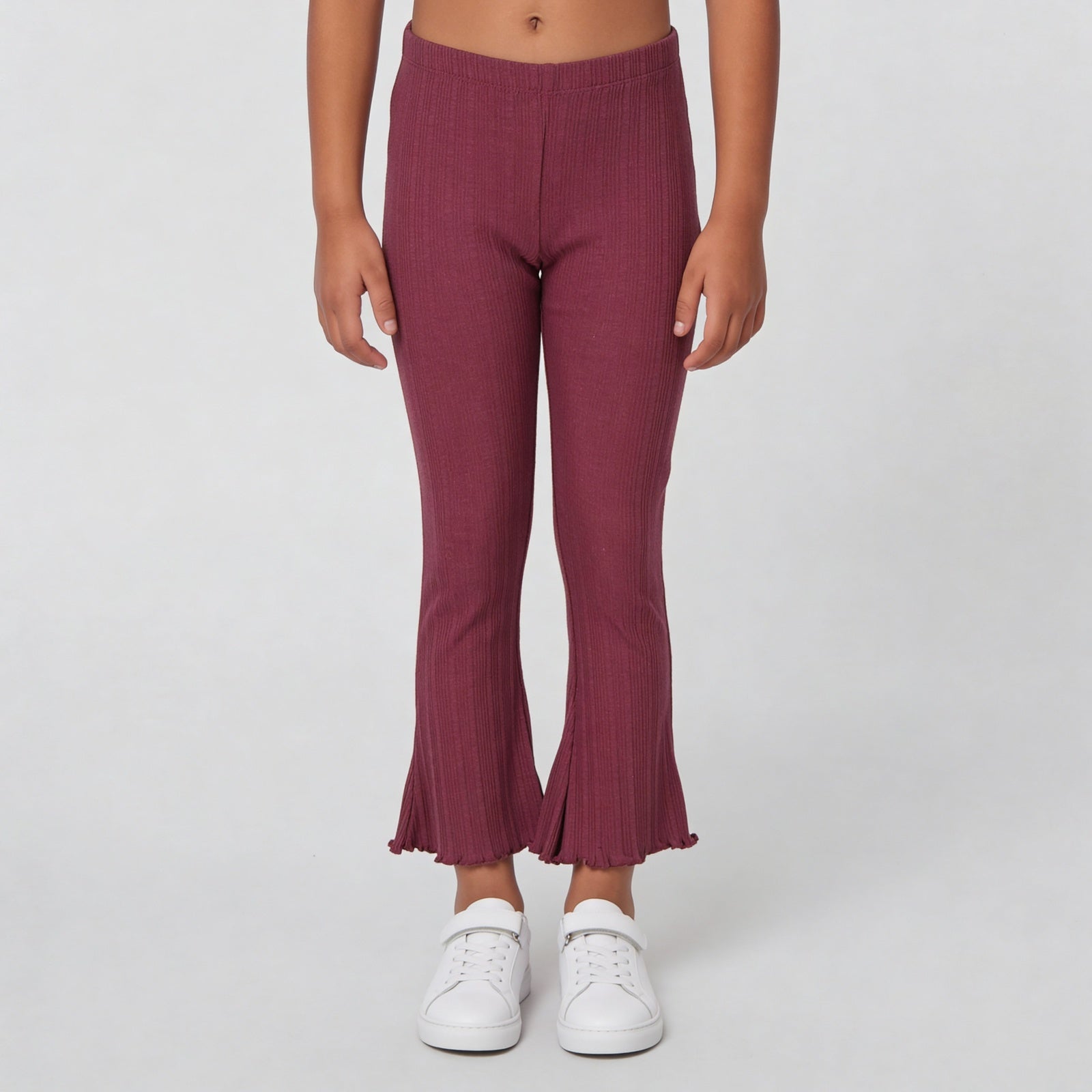 Girls Solid Slim Fit Palazzo Pants