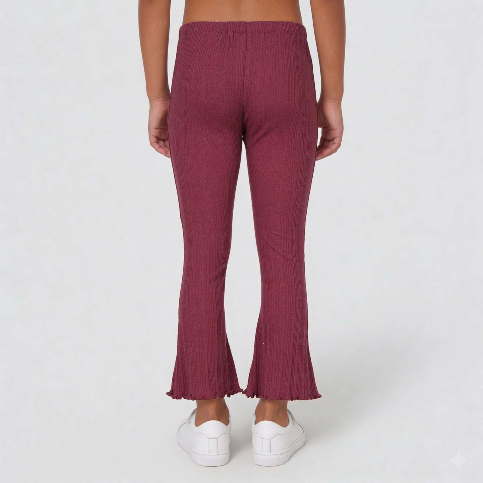 Girls Solid Slim Fit Palazzo Pants