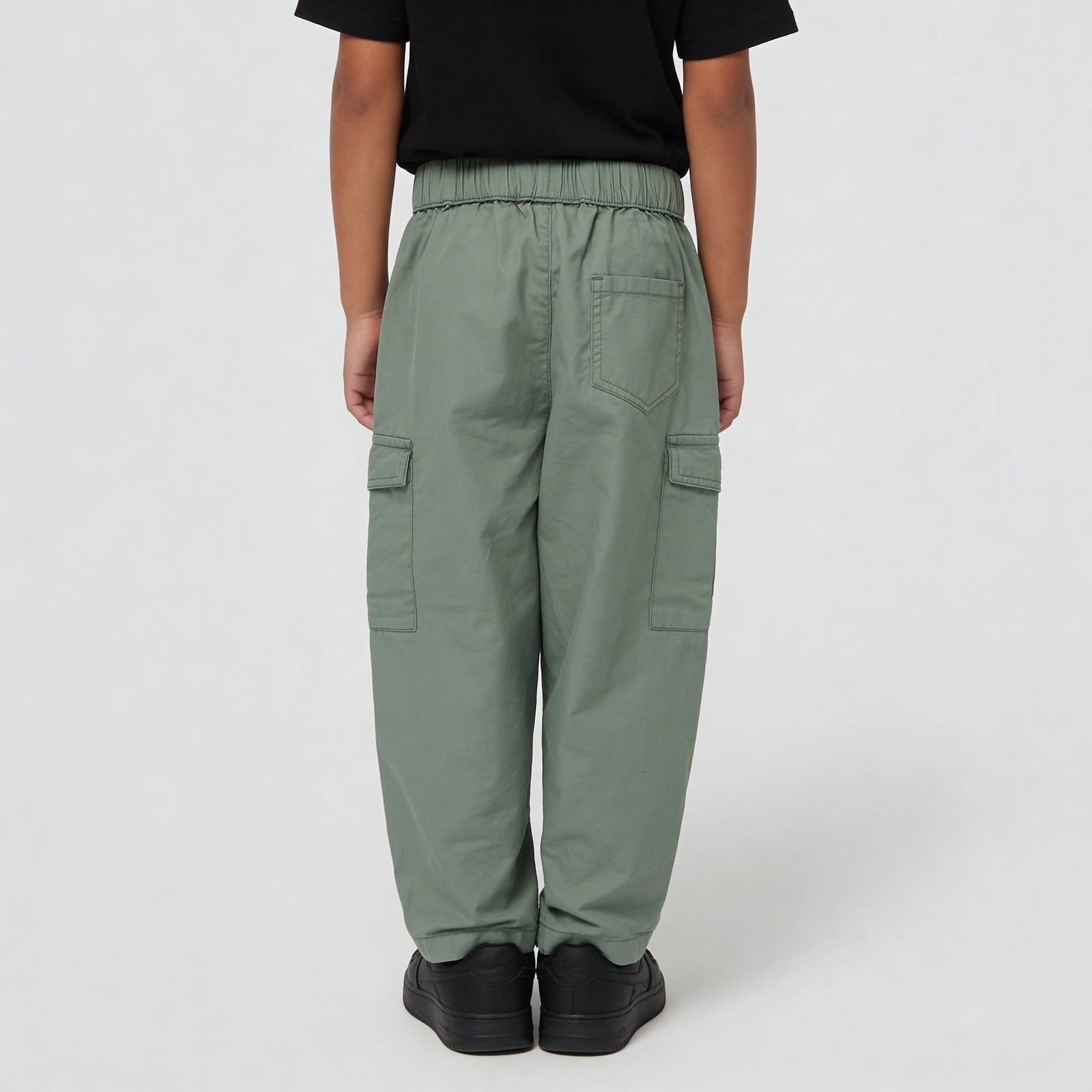 Girls Cotton Solid Joggers