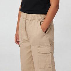 Girls Cotton Solid Joggers