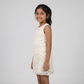 Girls Draped Gather Detail Lace Skirt