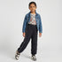 Girls Parachute Pant with Piping