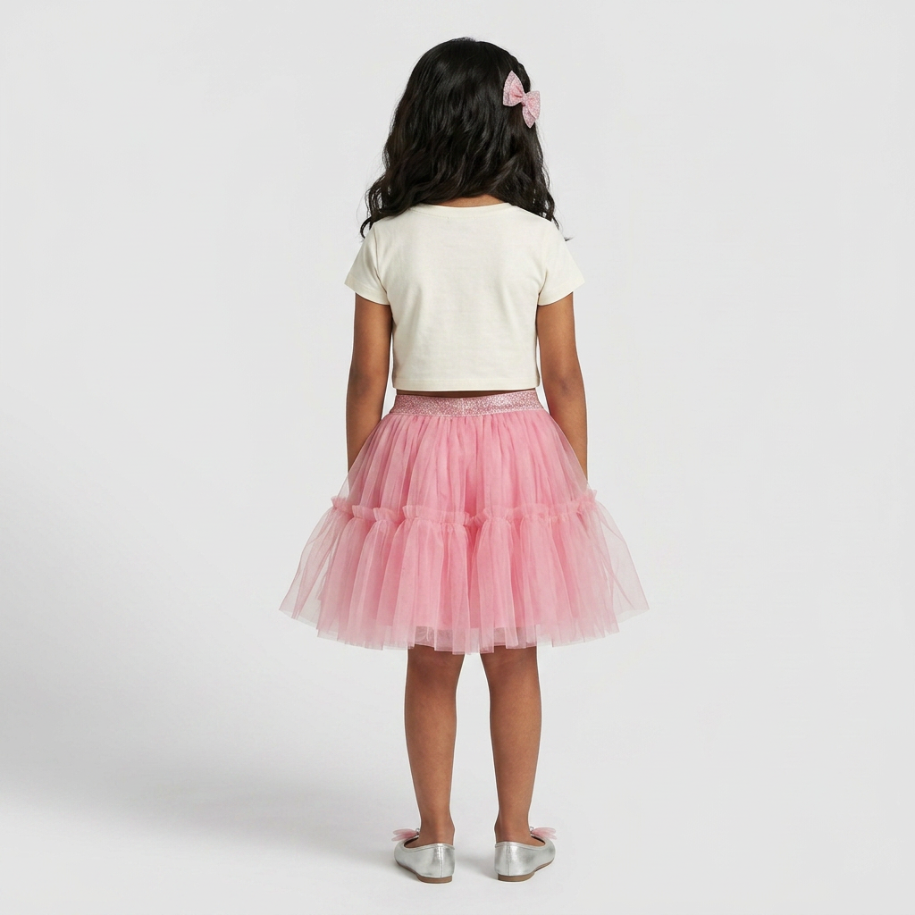 Girls Tiered Tulle Ballet  Skirt