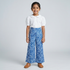 Girls Printed Wide Leg High Rise Palazzo