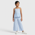 Girls Flared Pin Striped Pant