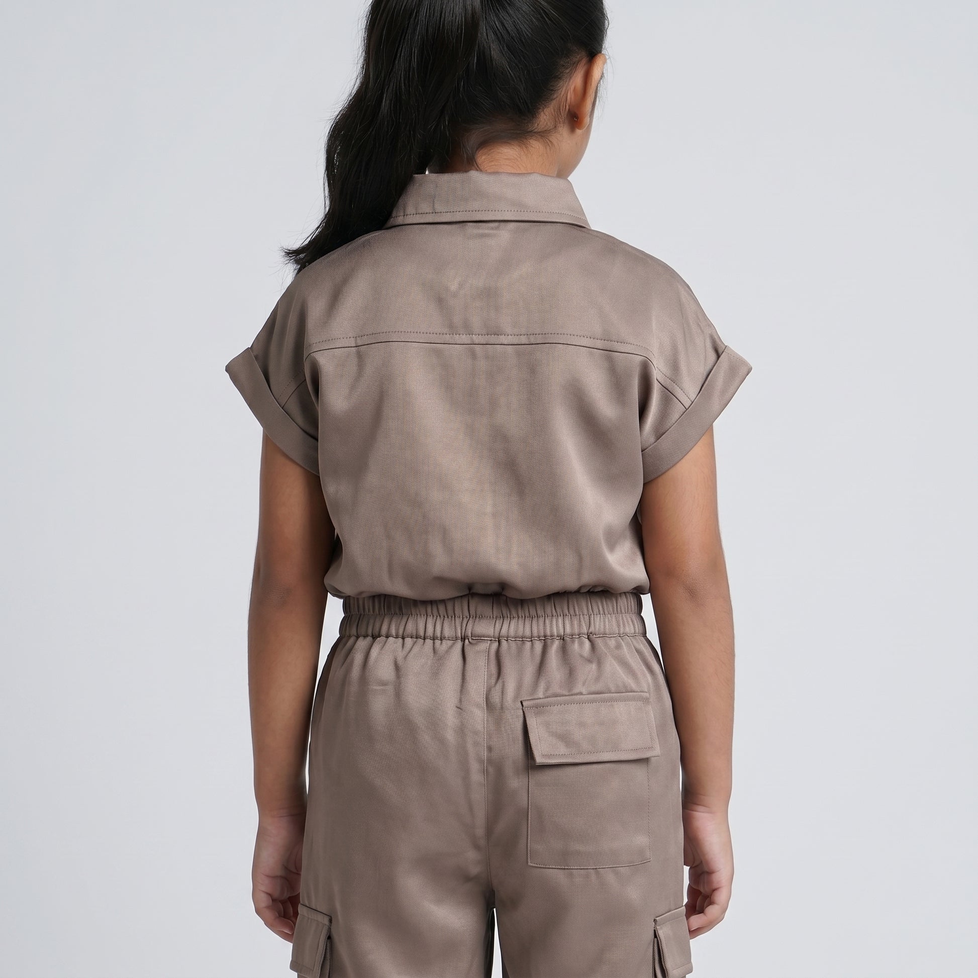 Girls Solid Straight Pants