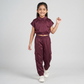 Girls Solid Straight Pants
