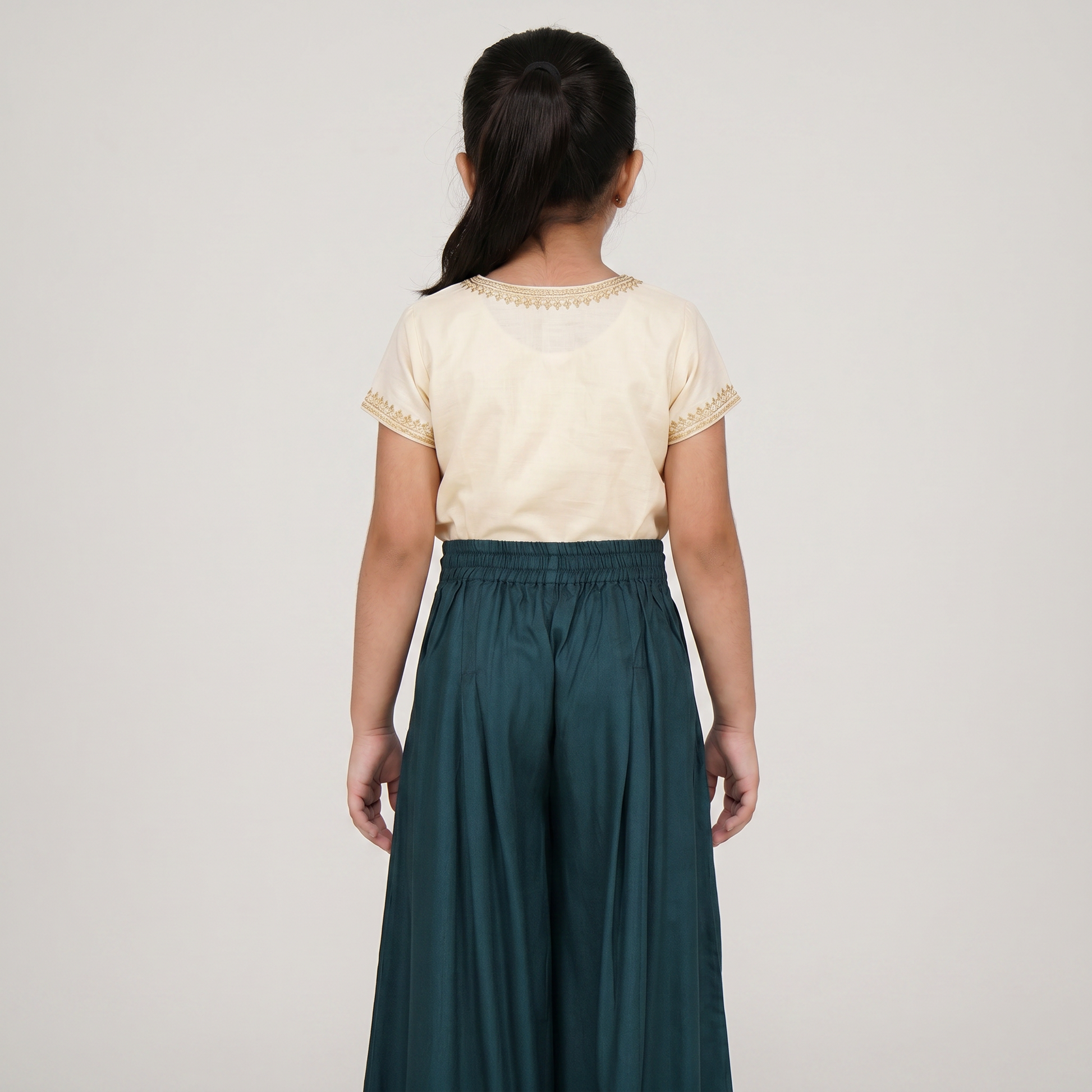 Girls Pin Striper Flared Pants