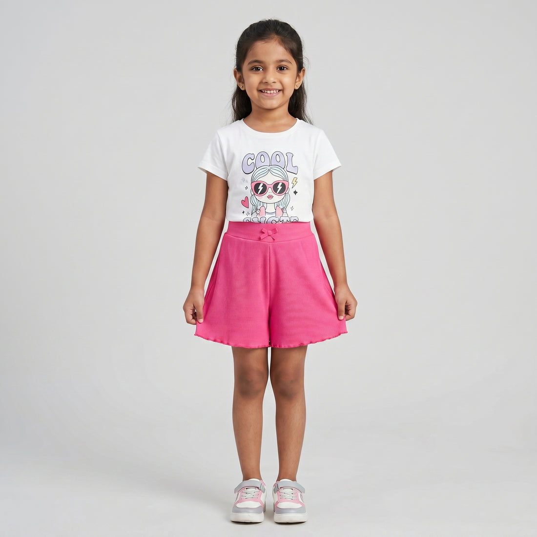 Girls Solid Playtime Shorts