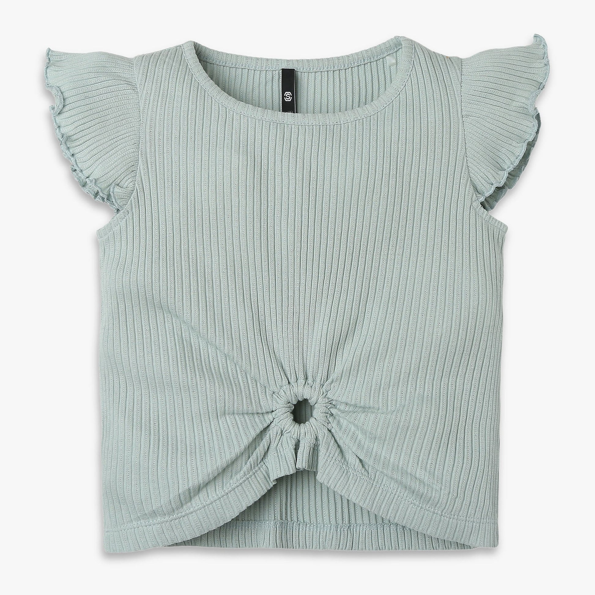 Girls Regular Fit Solid T-Shirt