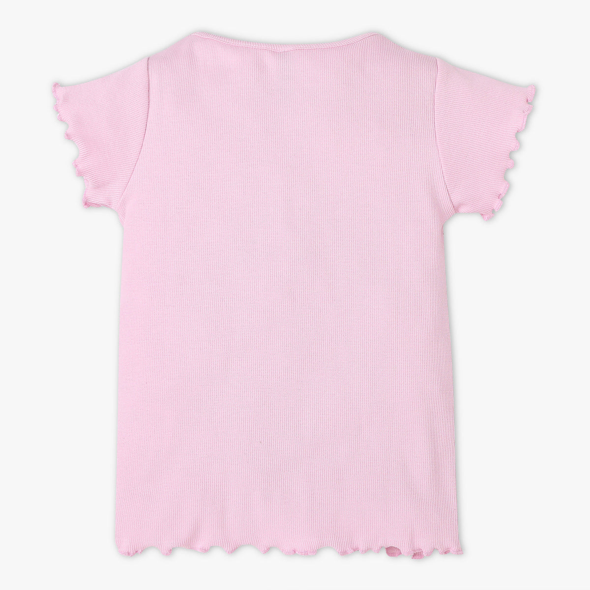 Girls Regular Fit Solid T-Shirt