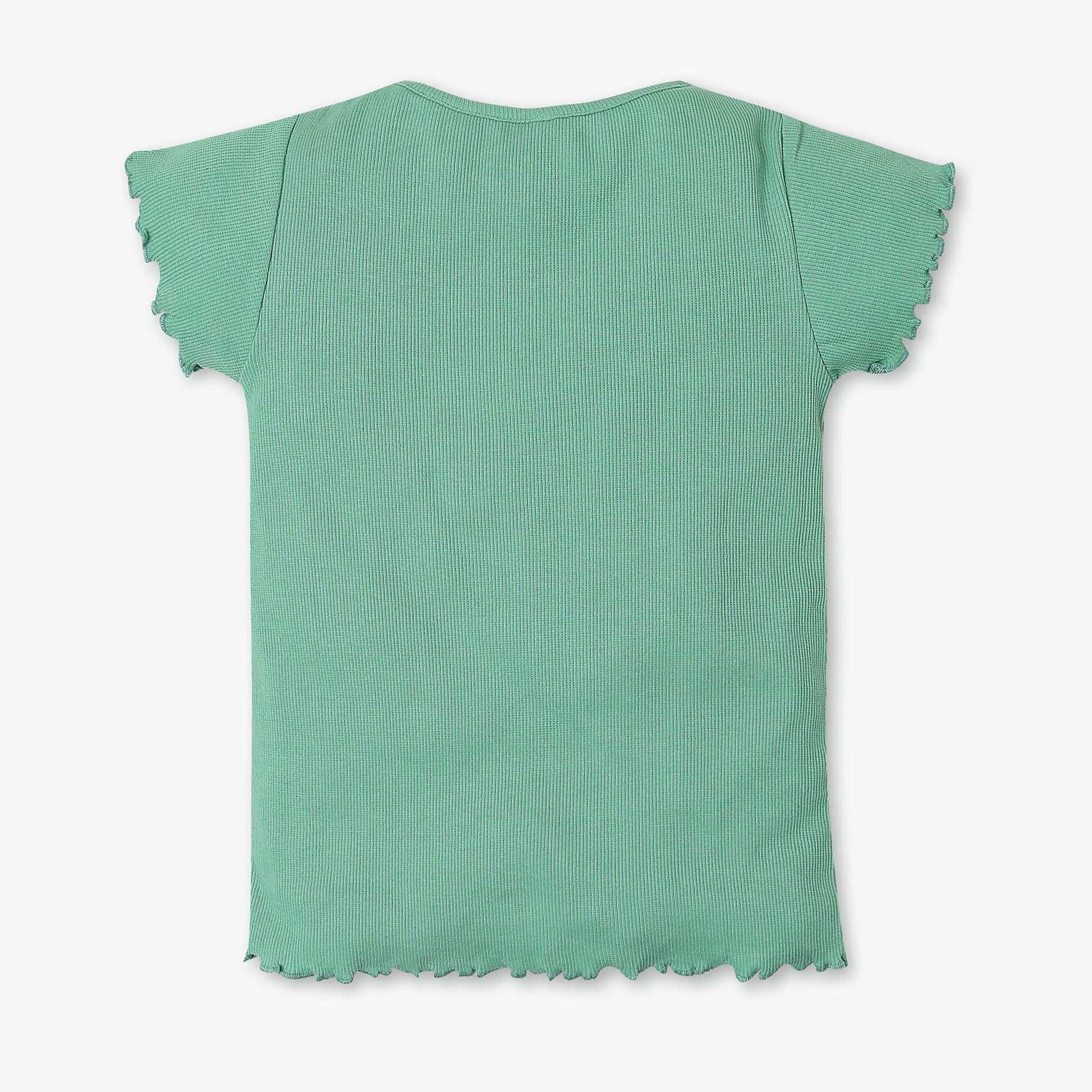 Girls Regular Fit Solid T-Shirt