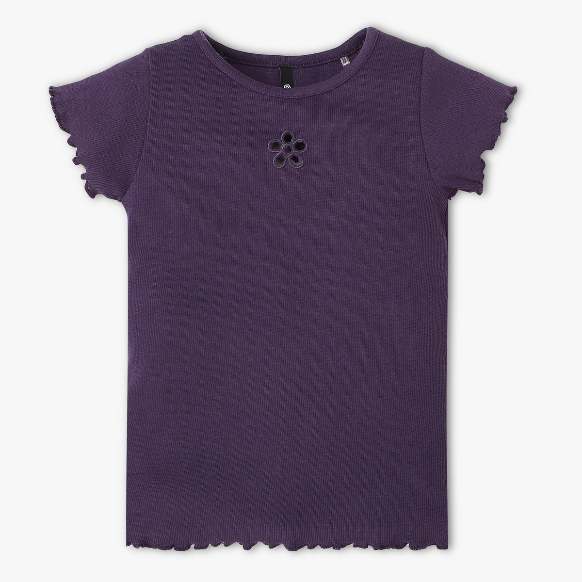 Girls Regular Fit Solid T-Shirt