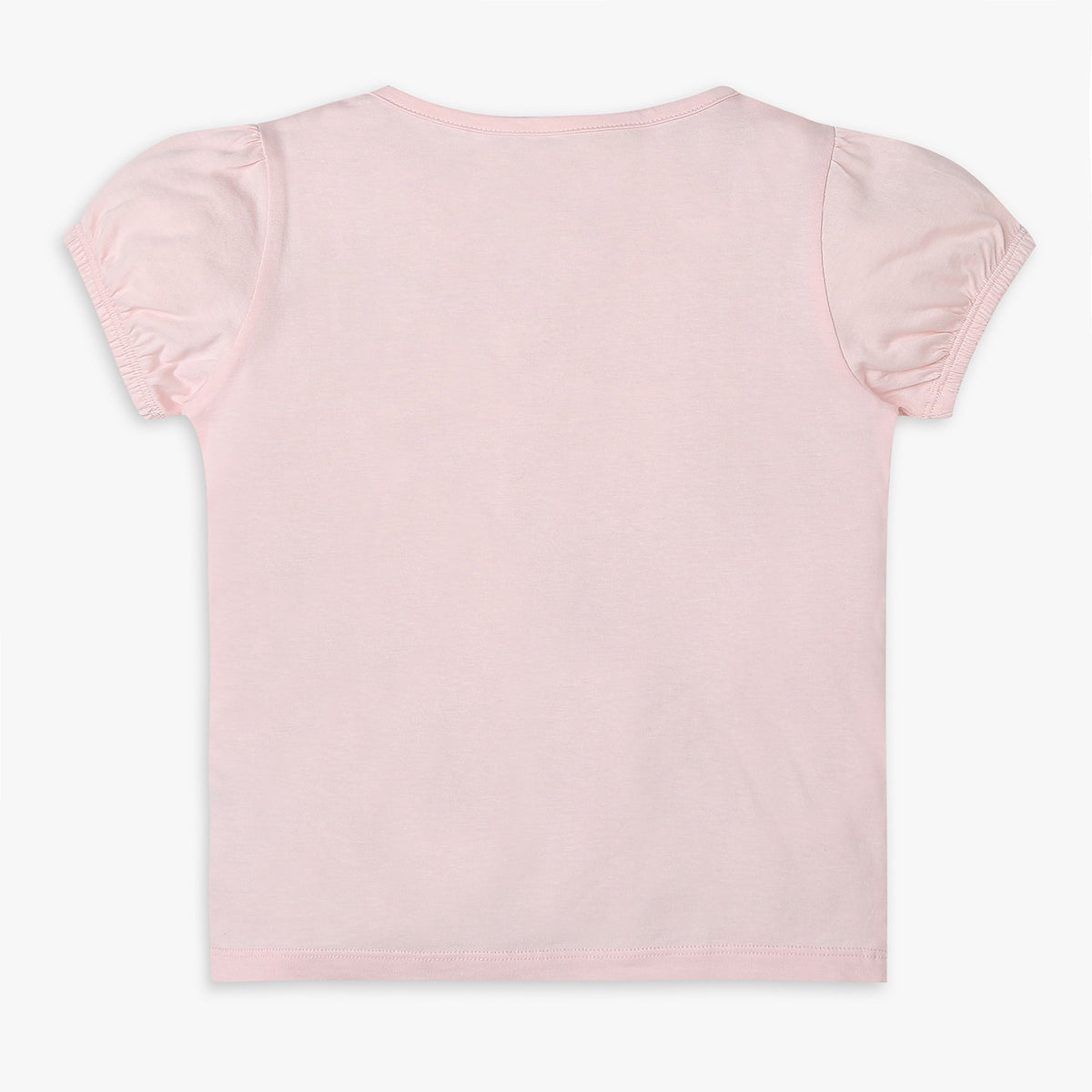 Girls Regular Fit Solid T-Shirt