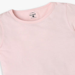 Girls Regular Fit Solid T-Shirt