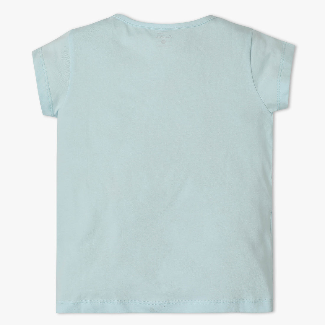 Girls Crew Neck All Day Essential Solid T-Shirt