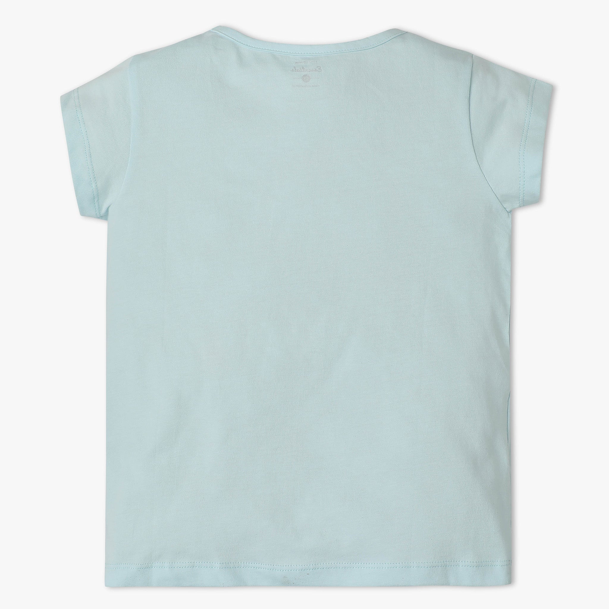 Girls Crew Neck All Day Essential Solid T-Shirt