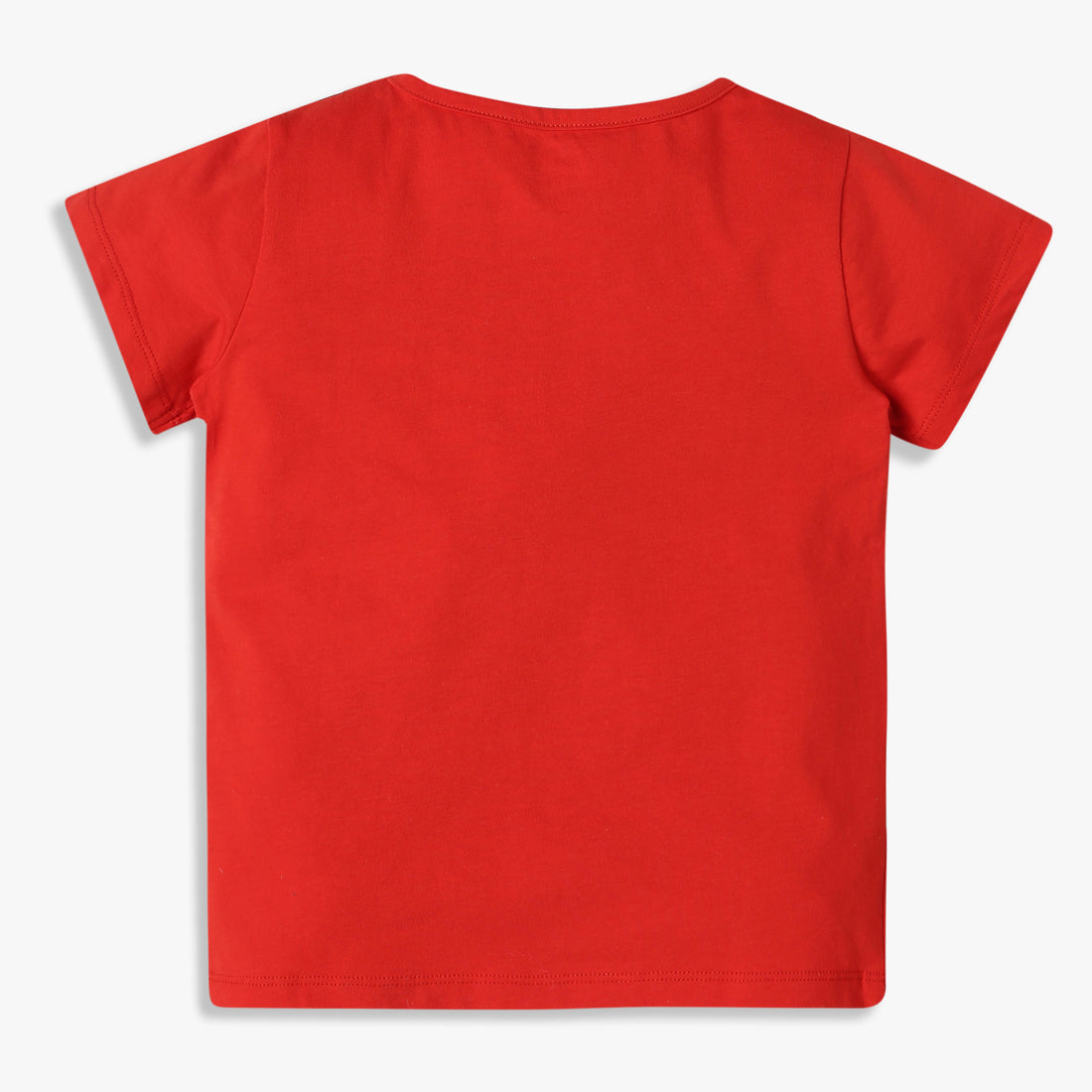 Girls Crew Neck All Day Essential Solid T-Shirt