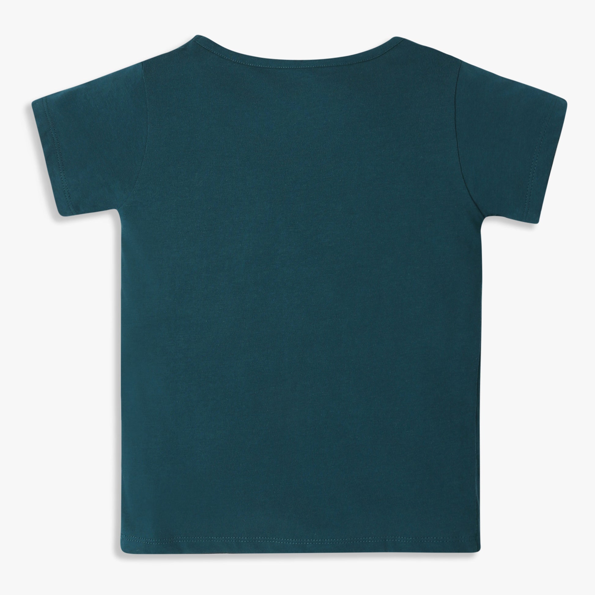 Girls Crew Neck All Day Essential Solid T-Shirt