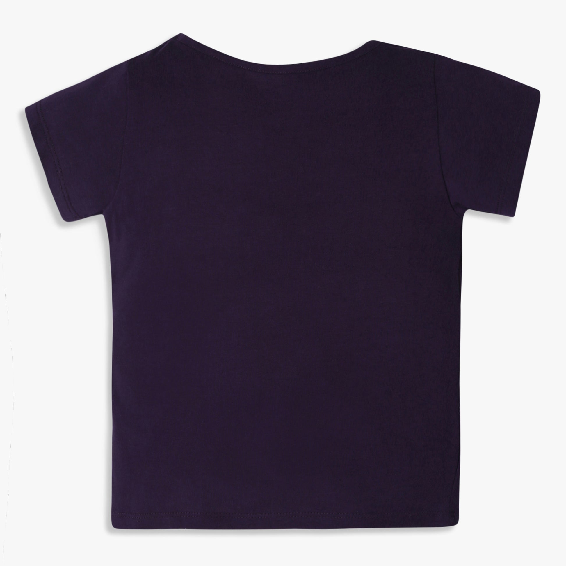 Girls Crew Neck All Day Essential Solid T-Shirt