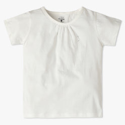 Girls Crew Neck All Day Essential Solid T-Shirt