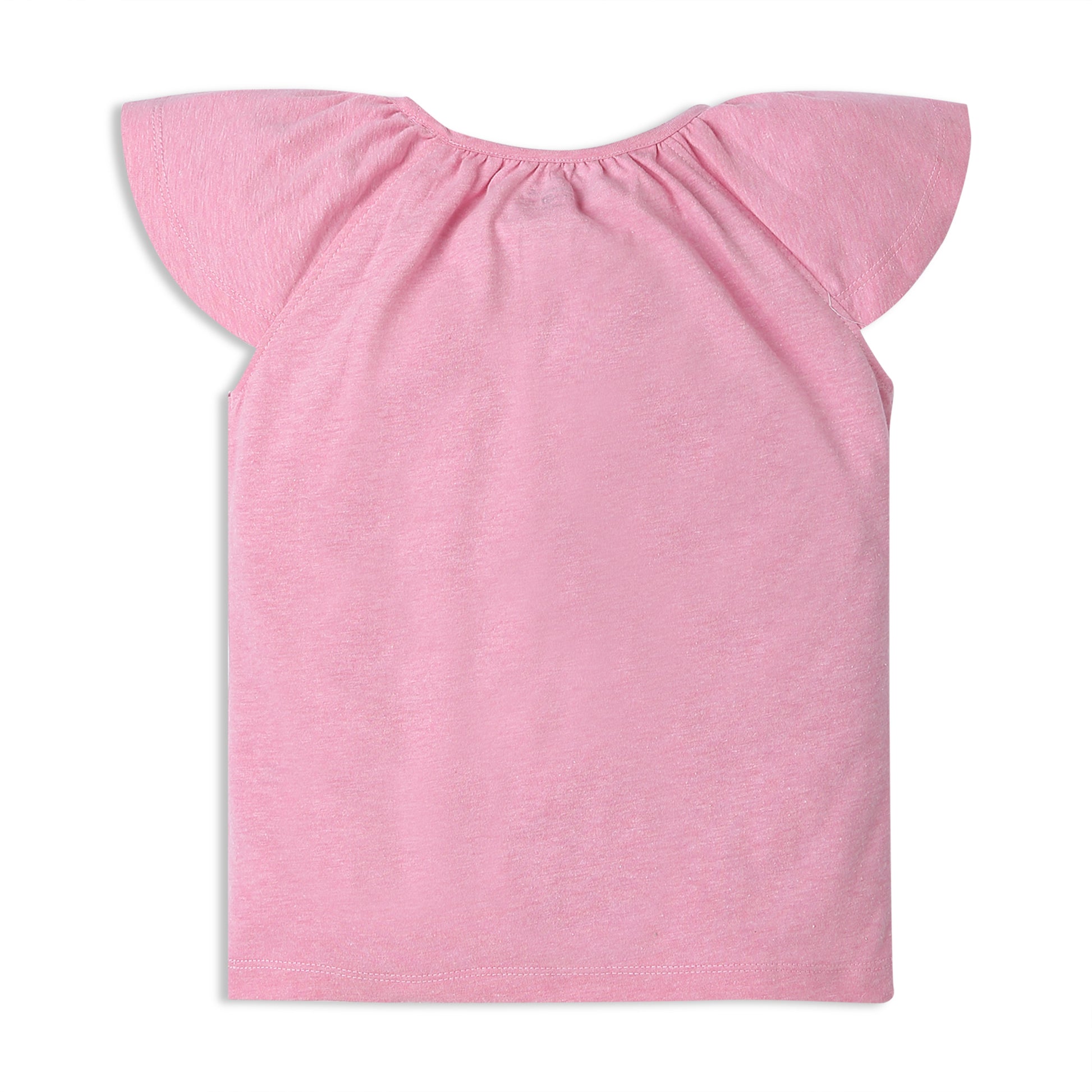 Girls Regular Fit Solid Crew Neck T-Shirt