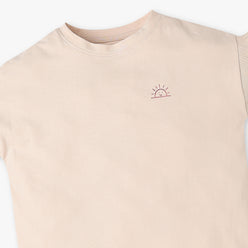 Buy Girls Regular Fit Solid Short Sleeve T-Shirt  - Style Union