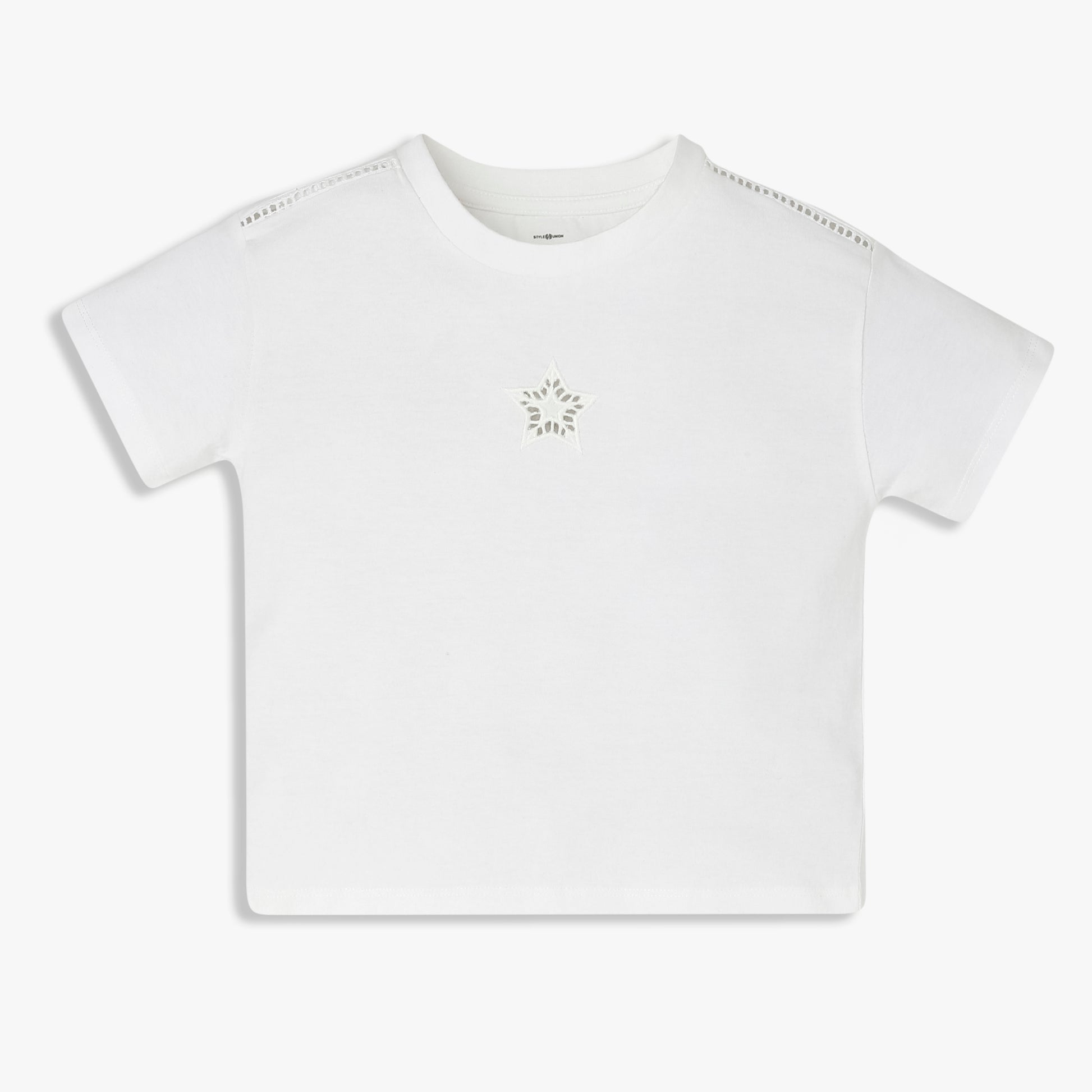 Girls Cotton Crew Neck T-Shirt