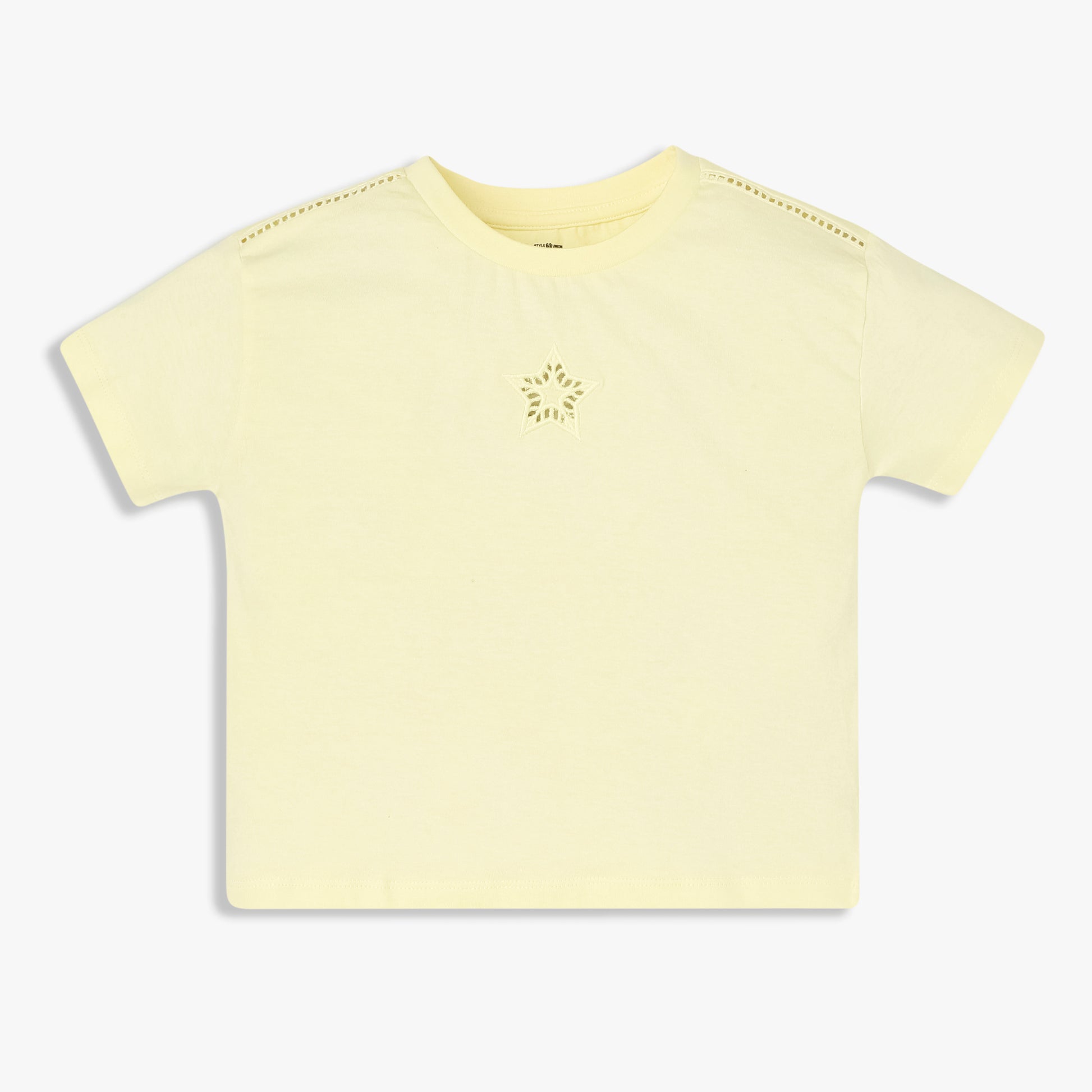 Girls Cotton Crew Neck T-Shirt