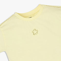 Girls Cotton Crew Neck T-Shirt