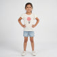 Girls Cotton Embellished T-Shirt