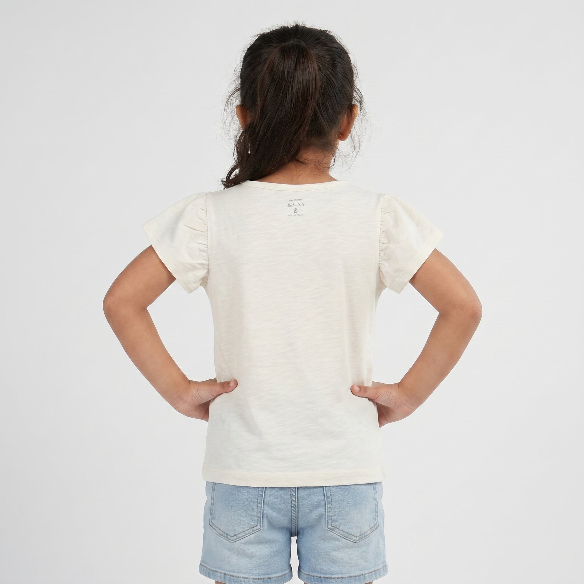 Girls Cotton Embellished T-Shirt