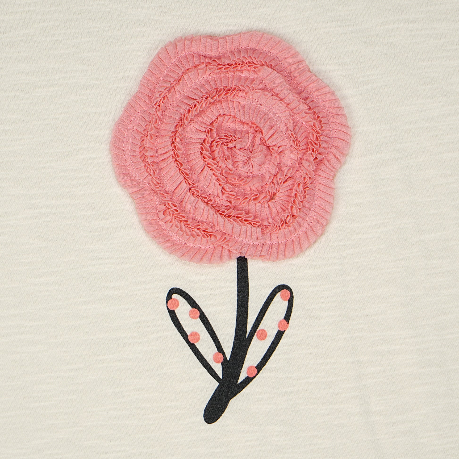 Girls Cotton Embellished T-Shirt