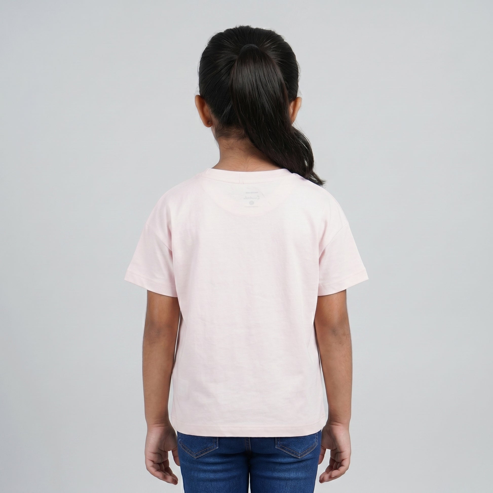 Girls Cotton Embellished T-Shirt
