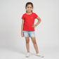 Girls Cotton Crew Neck T-Shirt