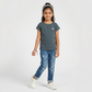 Girls Cotton Crew Neck T-Shirt