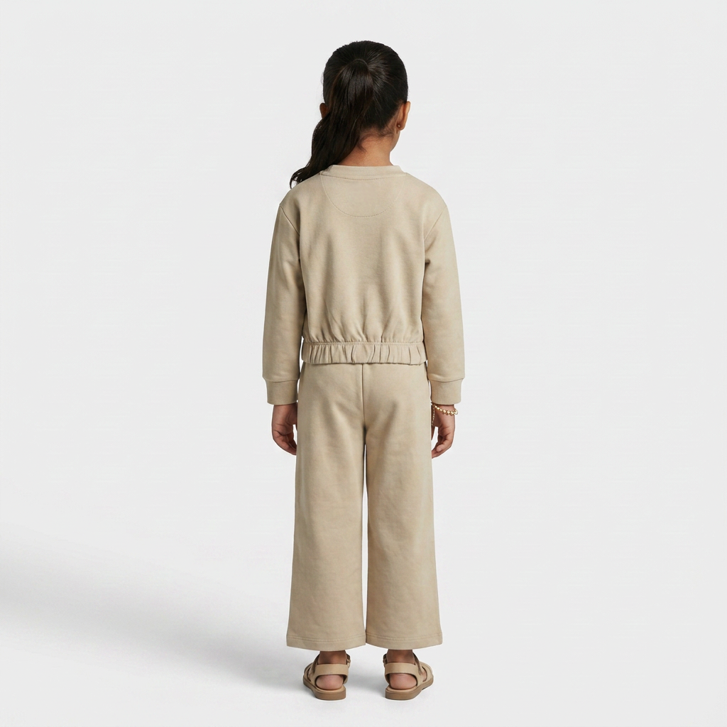 Girls Cotton Mid Rise Trackpants