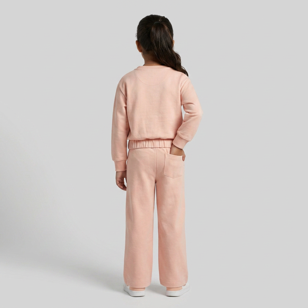 Girls Cotton Mid Rise Trackpants