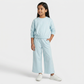 Girls Cotton Mid Rise Trackpants