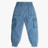 Girls Printed Fully Elasted with Side Pocket Denim Joggers